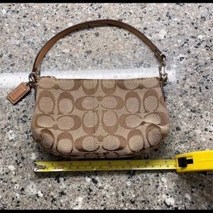 Coach pouchette wristlet